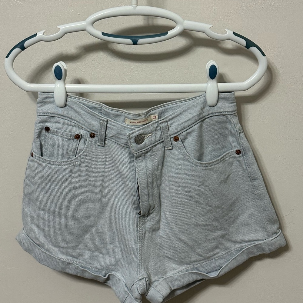 Levi's High-Waisted Jean Shorts Cuffed Hem